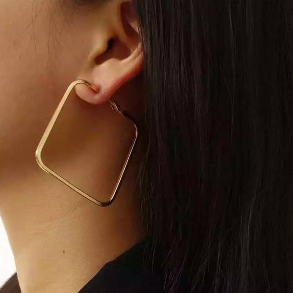 Gold Simple Diverse Hoops Set - Picture 5 of 9